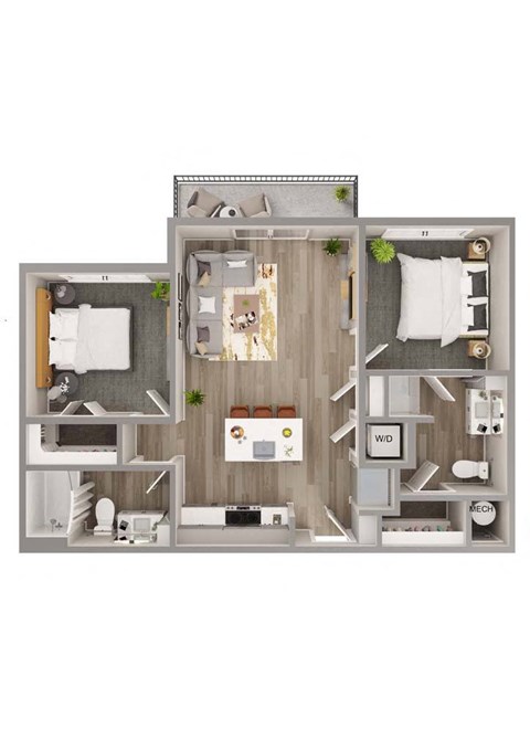 Lenox Bayside B1 Floor Plan
